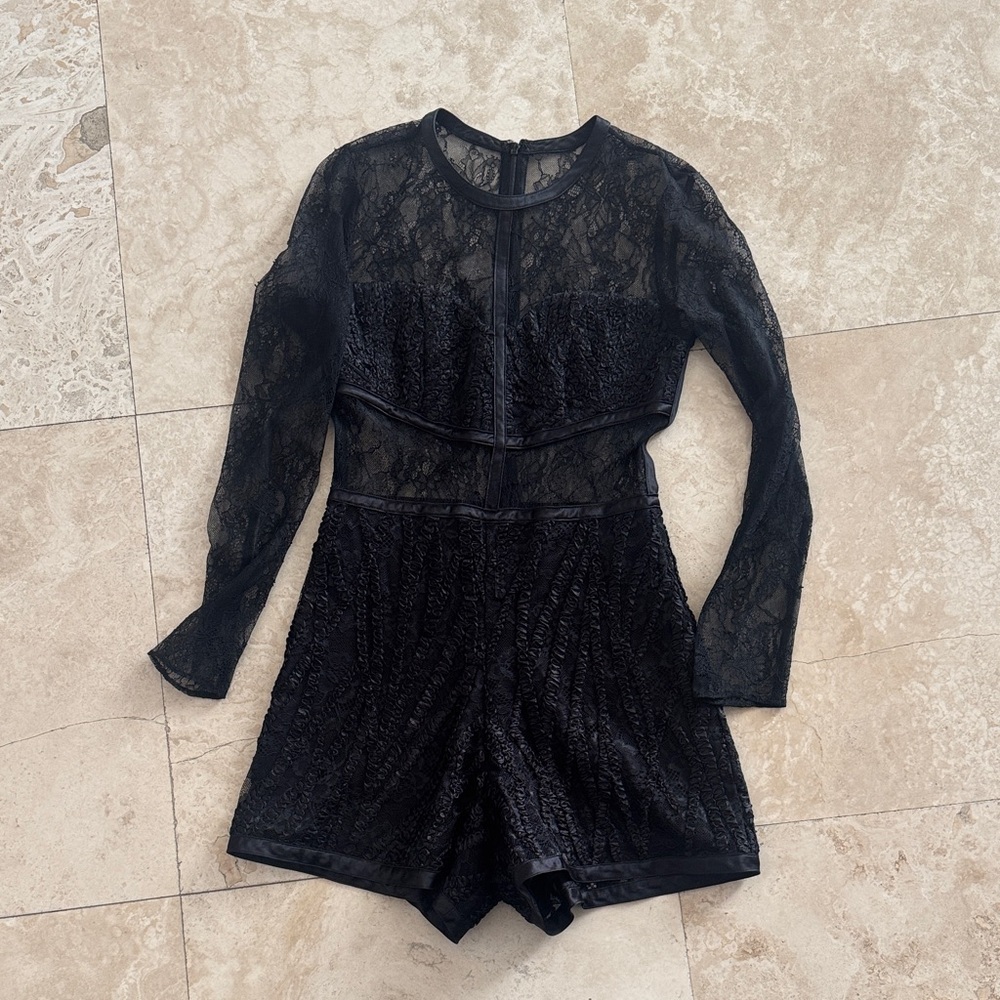 Alexis Black Lace Jumpsuit